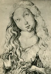Retrato de uma mulher com um anel, Santa Catarina, 1450-1470, 1943.