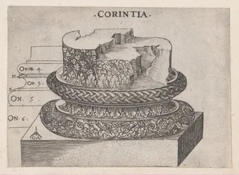 Speculum Romanae Magnificentiae: Base de Corinto, ca. 1537., ca. 1537.