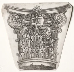 Base e Capital com Putti, c.1525-1550.