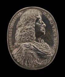Frederick III, 1609-1670, Rei da Dinamarca e Noruega 1648 [anverso], c. 1648.