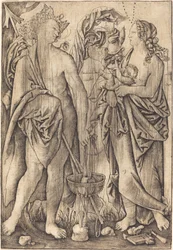 Marte e Vênus (Mercúrio e Vênus?)
