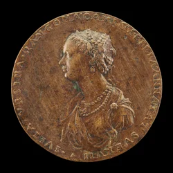 Guilia Orsini, 1537-1598, esposa de Baldossare Rangoni c. 1554 [anverso], 1554.