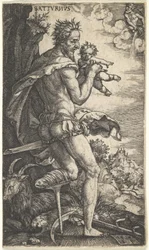 Saturno dos deuses que presidem os planetas, 1525.