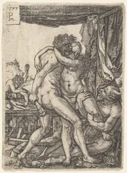 Hércules lutando contra os centauros, 1577.