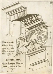 Entablatura do Templo de Antonino e Faustina, Roma