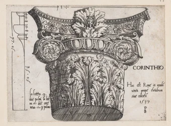 Speculum Romanae Magnificentiae: Capital de Corinto, 1537., 1537.