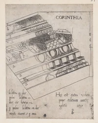 Speculum Romanae Magnificentiae: Entablatura de Corinto, 1537., 1537.