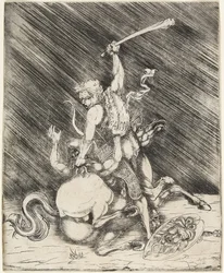 Hércules e Caco, c.1505-1520 (condicionamento a seco)