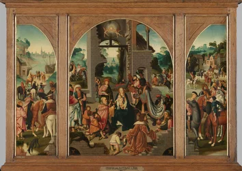 Tríptico com a Adoração dos Reis Magos, c.1500-1504 (óleo sobre painel)