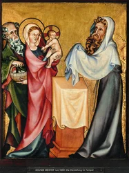 A apresentação no Templo (têmpera sobre madeira)