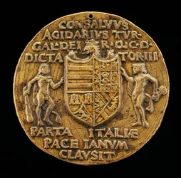 Escudo Suportado por Hércules e Janus [reverso], c. 1503.