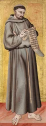 São Francisco de Assis, c.1335 (têmpera de ovo e folha de ouro sobre painel)