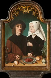 Auto-retrato do artista com sua esposa, 1496.