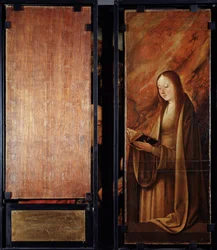 Adoração dos magos, painéis fechados (óleo sobre madeira