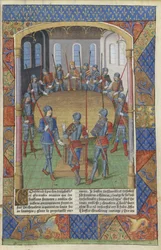 Lancelot du Lac. Rei Arthur e os Cavaleiros da Távola Redonda, 1494.