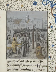 Ms 659 fol.78r A execução de Guillaume Hugonet