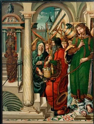Apresentação da Virgem no Templo (pintura sobre madeira)