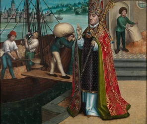 O Milagre do Grão, do Altar de São Nicolau, c.1486-93 (óleo sobre painel)