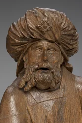 Figura em pé, detalhe
