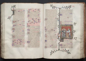 O Missal de Gotha: Fol. 108r, A Apresentação no Templo, c. 1375.