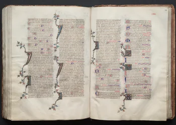O Missal Gotha: Fol. 130r, Texto, c. 1375.