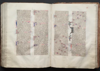 O Missal Gotha: Fol. 132v, Texto, c. 1375.