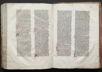 O Missal Gotha: Fol. 153v, Texto, c. 1375.