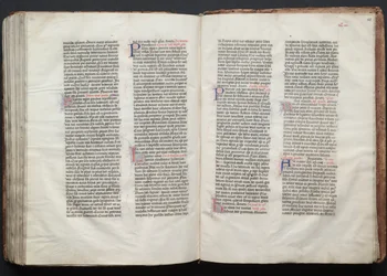 O Missal Gotha: Fol. 154v, Texto, c. 1375.