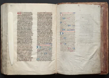 O Missal Gotha: Fol. 163v, Texto, c. 1375.