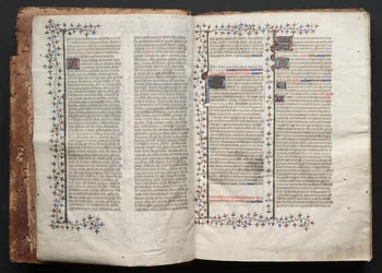 O Missal Gotha: Fol. 1v, Texto , c. 1375.