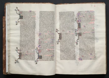 O Missal Gotha: Fol. 25v, Texto, c. 1375.