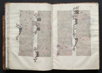 O Missal Gotha: Fol. 27r, Texto, c. 1375.