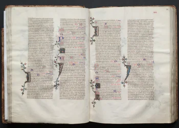 O Missal Gotha: Fol. 34r, Texto, c. 1375.