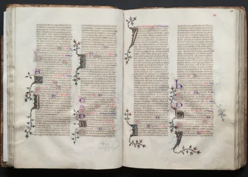 O Missal Gotha: Fol. 41r, Texto, c. 1375.