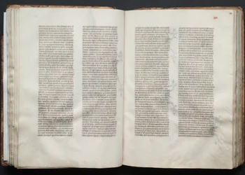 O Missal Gotha: Fol. 45r, Texto, c. 1375.
