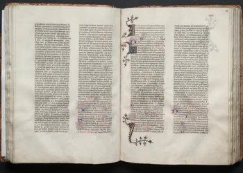 O Missal Gotha: Fol. 47v, Texto, c. 1375.