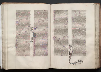 O Missal Gotha: Fol. 54r, Texto, c. 1375.