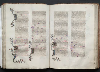 O Missal Gotha: Fol. 71r, Texto, c. 1375.