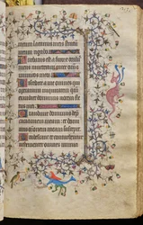 Horas de Carlos o Nobre, rei de Navarra (1361-1425): fol. 107r, Texto