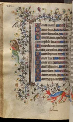 Horas de Carlos o Nobre, rei de Navarra (1361-1425): fol. 121v, Texto