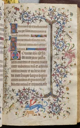 Horas de Carlos o Nobre, rei de Navarra (1361-1425): fol. 129r, Texto