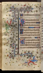 Horas de Carlos o Nobre, rei de Navarra (1361-1425): fol. 135v, Texto