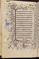 Horas de Carlos o Nobre, rei de Navarra (1361-1425): fol. 15v, Texto