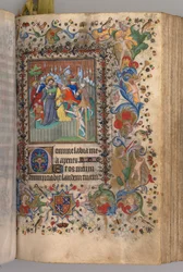 Horas de Carlos Nobre, rei de Navarra 1361-1425: fol. 144r, Traição de Cristo, c. 1405