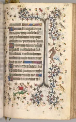 Horas de Carlos Nobre, rei de Navarra 1361-1425: fol. 188r, Texto, c. 1405