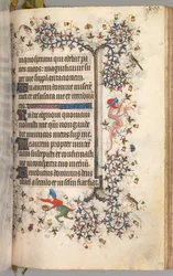 Horas de Carlos Nobre, rei de Navarra 1361-1425: fol. 199r, Texto, c. 1405