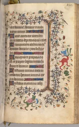 Horas de Carlos Nobre, rei de Navarra 1361-1425: fol. 205r, Texto, c. 1405