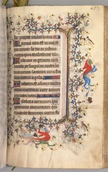 Horas de Carlos Nobre, rei de Navarra 1361-1425: fol. 213r, Texto, c. 1405