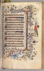 Horas de Carlos Nobre, rei de Navarra 1361-1425: fol. 221r, Texto, c. 1405
