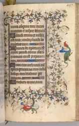 Horas de Carlos Nobre, rei de Navarra 1361-1425: fol. 243r, Texto, c. 1405